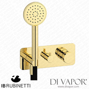 IB Rubinetti ERX313II Reflex 2 Ways Wall Shower Hydroprogressive Mixer Complete with Shower Kit Spare Parts