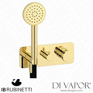 IB Rubinetti ERX314II Reflex 3 Ways Wall Shower Hydroprogressive Mixer Complete with Shower Kit Spare Parts