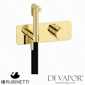 IB Rubinetti ERX706II Reflex Exposed Parts for Bidet Spray Complete with Hydroprogressive Mixer Spare Parts