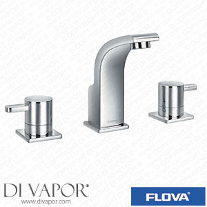 Flova ES3HBAS/BAT Essence 3-Hole Deck Mounted Basin Mixer with Slotted Clicker Waste Set Spare Parts