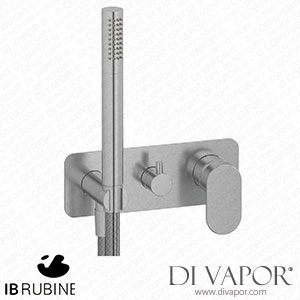 IB Rubinetti ESB313SS Superbox Exposed Parts for Manual Wall Mixer with Two Ways Diverter and Shower Kit Spare Parts