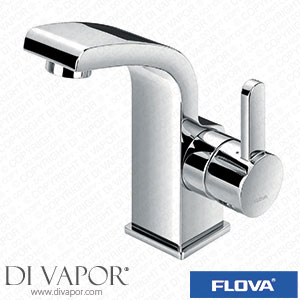 Flova ESBAS Essence Mono 152Mm Basin Mixer with Slotted Clicker Waste Set Spare Parts