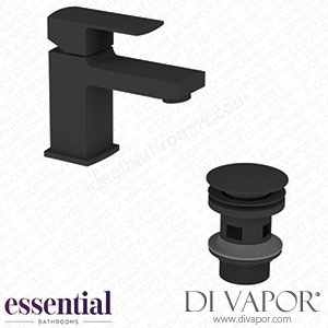 Essential ET1108 Paron Matt Black Mono Basin Mixer Tap Spare Parts