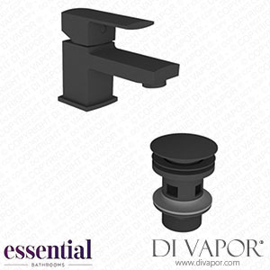 Essential ET1109 Paron Matt Black Mini Mono Basin Mixer Tap Spare Parts