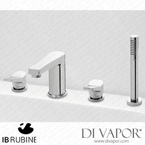 IB Rubinetti ETW206BO Twitter Wall Mounted Washbasin Mixer Complete with Drain Spare Parts