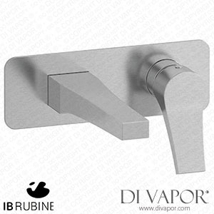 IB Rubinetti ETW206SS Twitter Wall Mounted Washbasin Mixer Complete with Drain Spare Parts