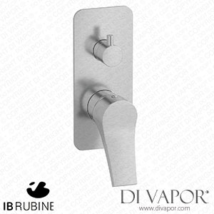 IB Rubinetti ETW312SS Twitter Exposed Parts for Manual Wall Mixer with Three Ways Diverter Spare Parts