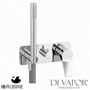 IB Rubinetti ETW313CC Twitter Exposed Parts for Manual Wall Mixer with Two Ways Diverter and Shower Kit Spare Parts