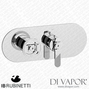 IB Rubinetti EUA122CCNB1 Aqua - 1 Way Thermostatic Shower Spare Parts