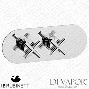 IB Rubinetti EUA122CCNWO Aqua - 1 Way Thermostatic Shower Spare Parts