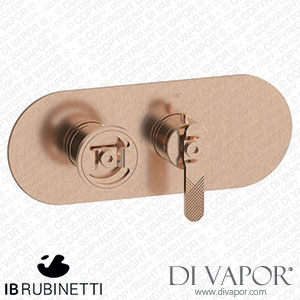 IB Rubinetti EUA122SRNB1 Aqua - 1 Way Thermostatic Shower Spare Parts