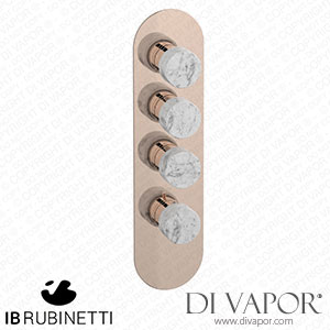 IB Rubinetti EUA312RSNMR_1 Aqua - 3 Ways Thermostatic Shower Spare Parts