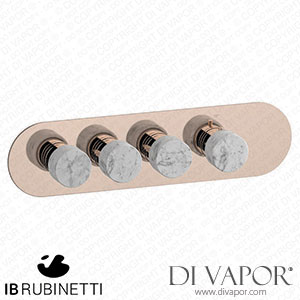 IB Rubinetti EUA322RSNMR_1 Aqua - 3 Ways Thermostatic Shower Spare Parts