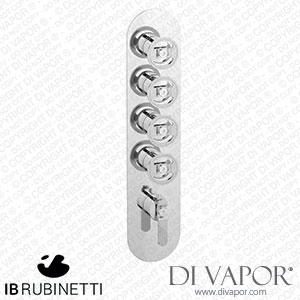 IB Rubinetti EUA412CFNB1 Aqua - 4 Ways Thermostatic Shower Spare Parts