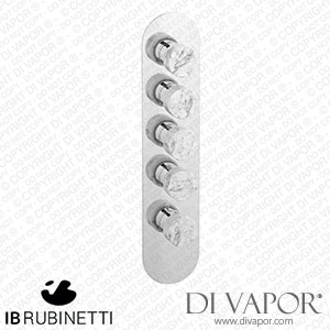 IB Rubinetti EUA412CFNMR_1 Aqua - 4 Ways Thermostatic Shower Spare Parts