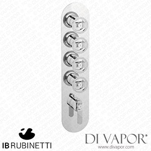 IB Rubinetti EUA412NPNB1 Aqua - 4 Ways Thermostatic Shower Spare Parts