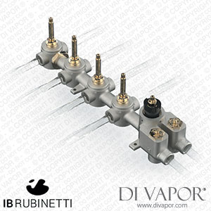 IB Rubinetti EUA412NPNBI Aqua - 4 Ways Thermostatic Shower Spare Parts