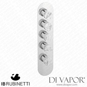 IB Rubinetti EUA412NPNMR_1 Aqua - 4 Ways Thermostatic Shower Spare Parts