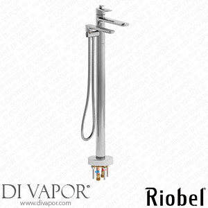 Riobel EV39 Ever 2-Way Type T (Thermostatic) Coaxial Floor-Mount Tub Filler with Hand Shower Spare Parts