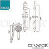 VADO EVO-MFSRKB-DB-CP Spare Parts Diagram