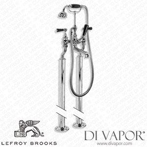 Lefroy Brooks CLASSIC BATH SHOWER MIXER WITH BLACK LEVERS,STAND PIPES & EXTENDED CRANKED LEGS (EXT/BL 1144) Spare Parts