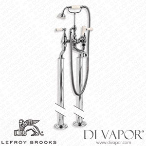 Lefroy Brooks CLASSIC BATH SHOWER MIXER WITH WHITE LEVERS,STAND PIPES & EXTENDED CRANKED LEGS (EXT/WL 1144) Spare Parts