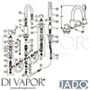 Jado F1263AA GEN1 Mixer Spare Tech Diagram