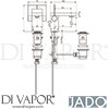 Jado F1447AA Mixer Spare Diagram