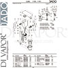 Jado F1447AA Mixer Spare Tech Diagram