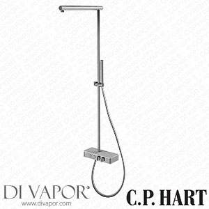 C.P. Hart Switch Exposed Double Outlet Thermostatic Shower Column with ABS Handshower and Satin Glass Shelf (Add Showerhead) F5931CR Spare Parts