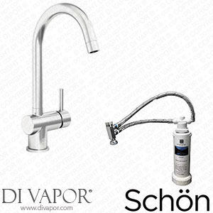 Schon Eigg C Spout Kitchen Tap with Complete Filter Kit - FILTAPK13 Spare Parts