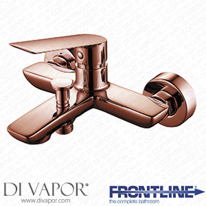 Frontline Demm FMART9900RG Sleek Wall-Mounted Bath Shower Mixer with Sprung Waste - Rose Gold Spare Parts