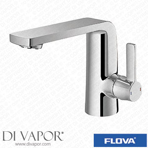 Flova FNBAS Fusion Mono 142Mm Basin Mixer with Slotted Clicker Waste Set Spare Parts