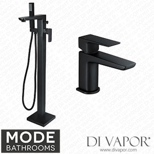 Mode Bathrooms FOSPACK02 Foster Black Basin and Freestanding Bath Tap Pack Spare Parts