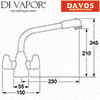 Franke FR-1221 Davos Diagram