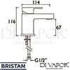 Bristan FRZ BAS C Mixer Spare Diagram