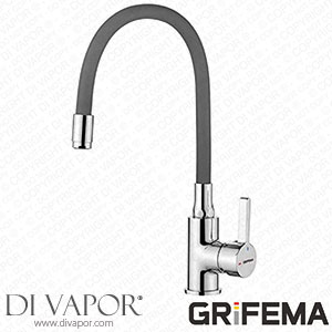 Grifema Grifer?a De Cocina-G4002-9 Kitchen Sink Mixer Tap with Flexible Spout Grey Chrome Spare Parts