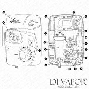 Galaxy Aqua 9000xp Pumped Electric Shower Spare Parts