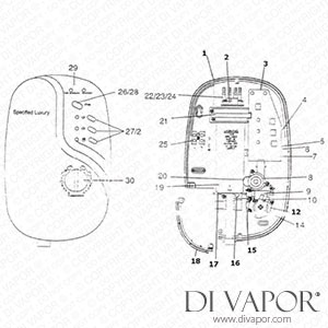 Galaxy Specified Luxury Electric Shower Spare Parts