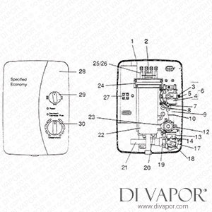 Galaxy Specified Economy Electric Shower Spare Parts