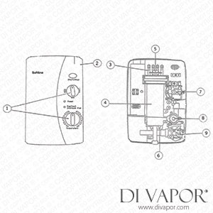 Galaxy Softline Sl80 / Sl90 Electric Shower Spare Parts