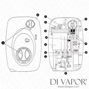 Galaxy Mystique Deluxe Electric Shower - Post 2000 Spare Parts