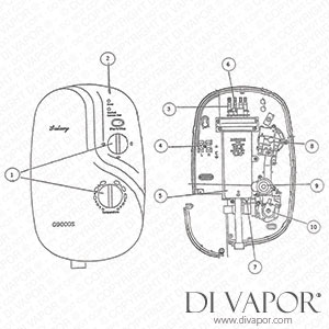 Galaxy G9000s Electric Shower - Post 2000 Spare Parts