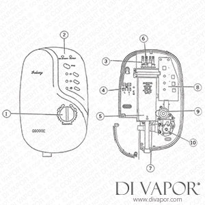 Galaxy G9000e Electric Shower - Post 2000 Spare Parts