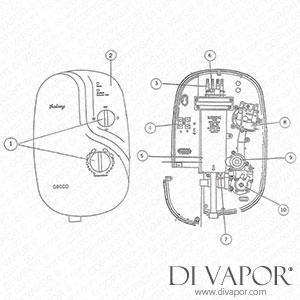 Galaxy G9000 Electric Shower - Post 2000 Spare Parts