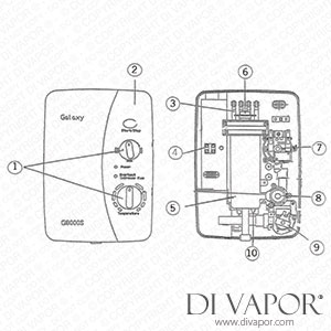 Galaxy G8000s Electric Shower - Post 2000 Spare Parts