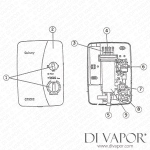 Galaxy G7000s Electric Shower - Post 2000 Spare Parts