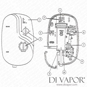 Galaxy Boss Xi85 / Xi95 Electric Shower Spare Parts