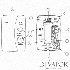 Galaxy Boss 750s / 850s / 950s Electric Shower Spare Parts