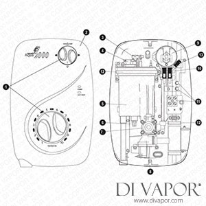 Galaxy Aqua 2000 Electric Shower - Post 2000 Spare Parts